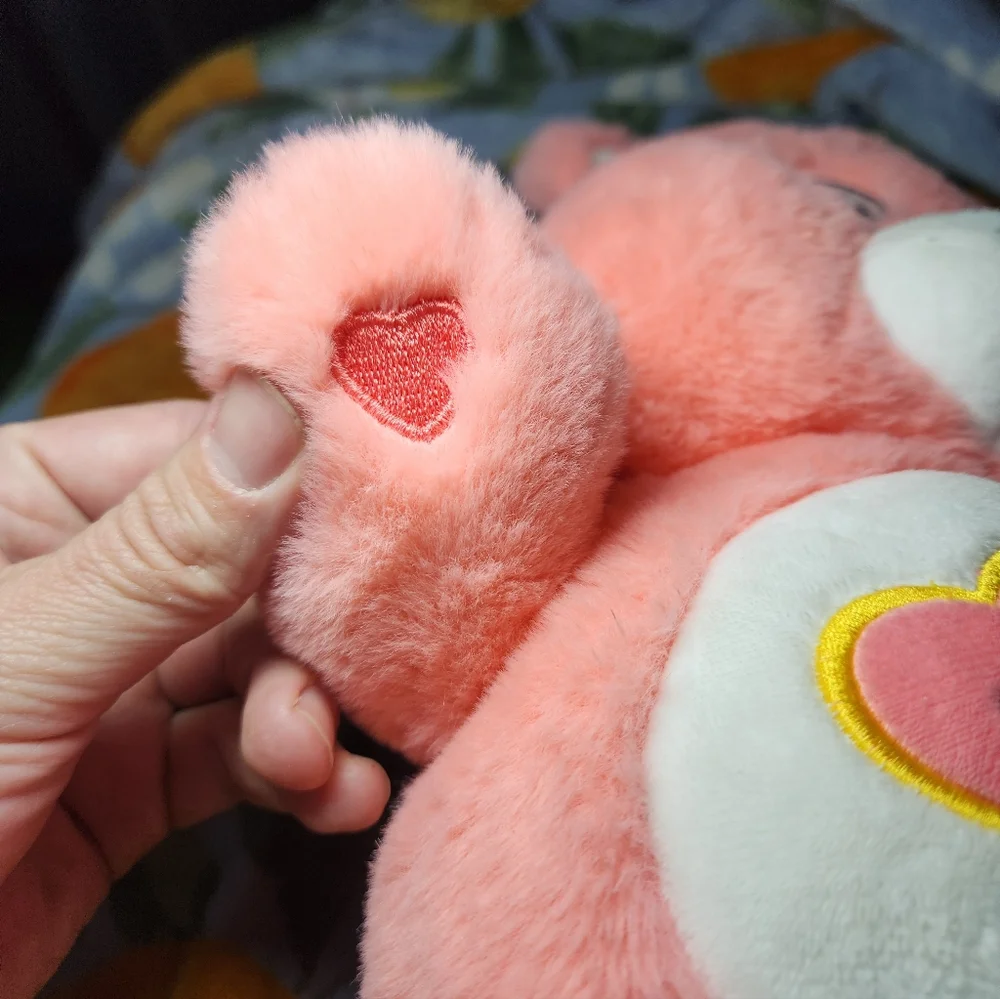 Care Bears Love-a-lot Bear Plush Toy Bright Pink Heart Tummy 10" - Picture 6 of 14